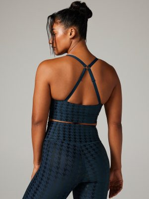 Band-It Houndstooth Low-Impact Sports Bra