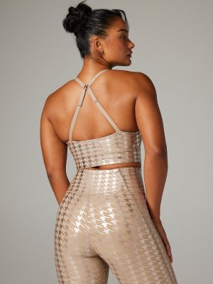 Band-It Houndstooth Low-Impact Sports Bra