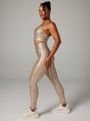 Band-It Houndstooth Low-Impact Sports Bra