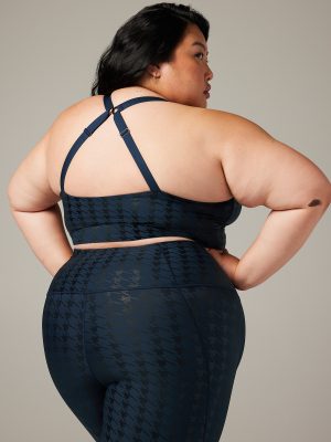 Band-It Houndstooth Low-Impact Sports Bra