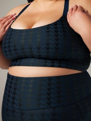 Band-It Houndstooth Low-Impact Sports Bra