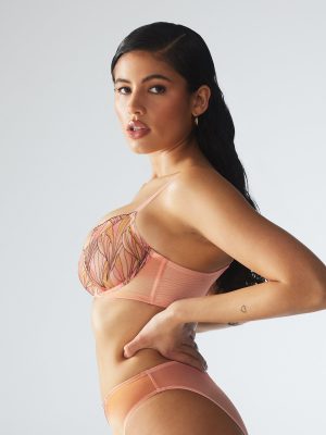 Beneath The Surface Embroidered Unlined Balconette Bra