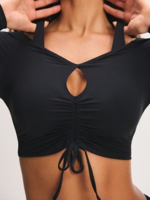 City Girl Hike Long-Sleeve Shelf-Bra Top