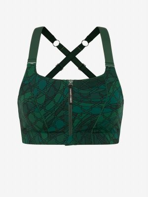 Cool Curves High-Impact Zip-Up Sports Bra