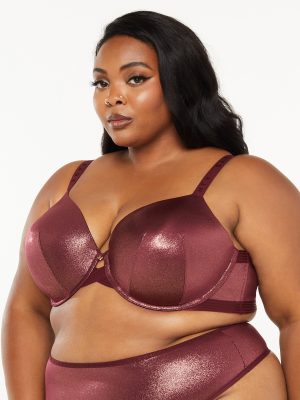 Core Microfiber Metallic T-Shirt Bra