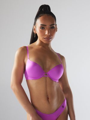 Core Microfiber Metallic T-Shirt Bra