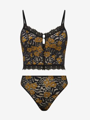 Feline Floral Cami 2-Piece Set