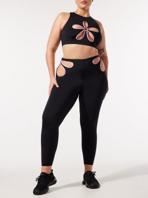 Flower Pop Cutout Legging