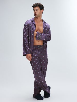 Satin Foulard Sleep Shirt