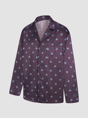 Satin Foulard Sleep Shirt