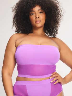 In The Spotlight Sheer Unlined Bandeau Bralette