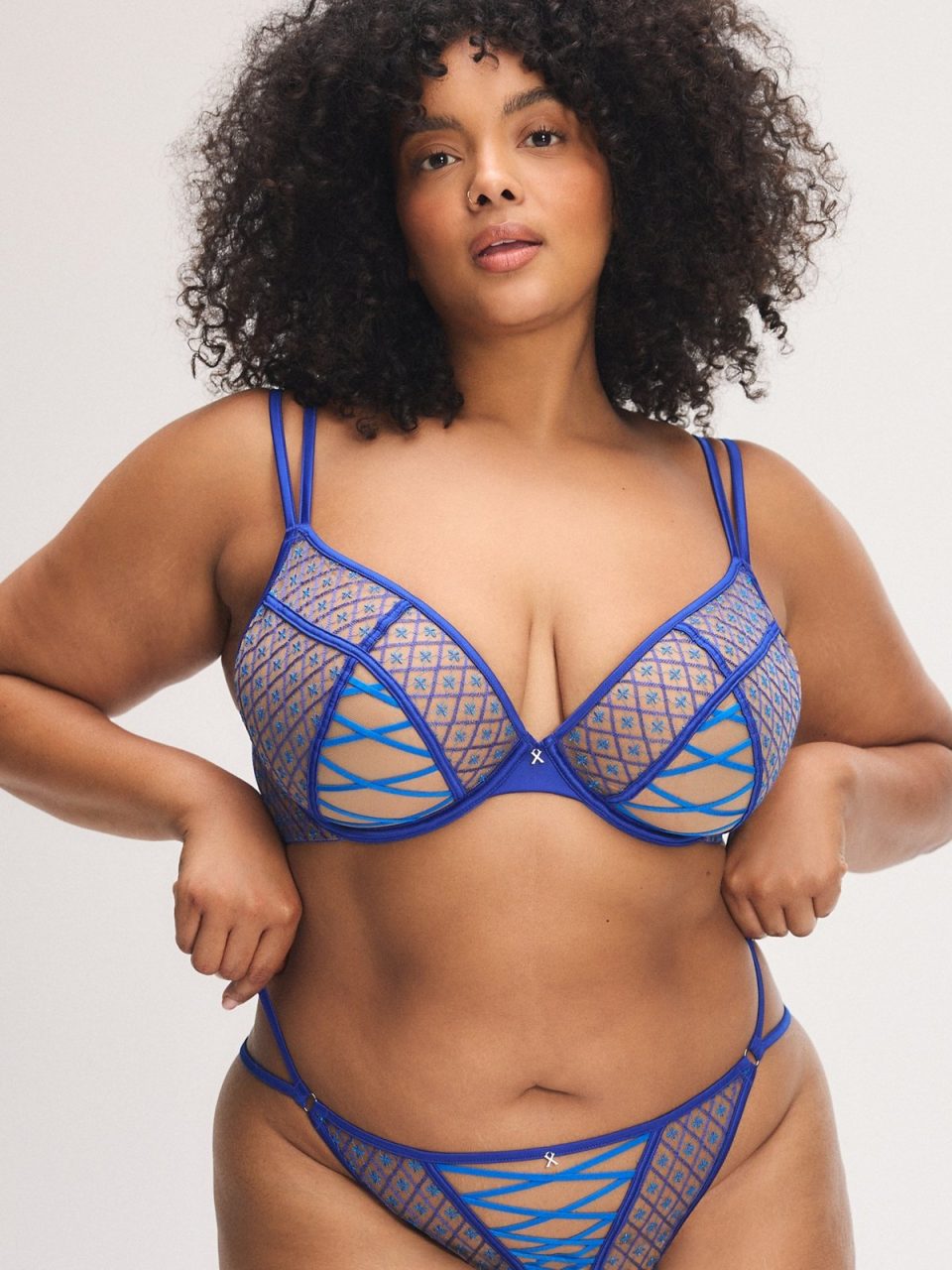 Lil Tied Up Embroidered Unlined Bra