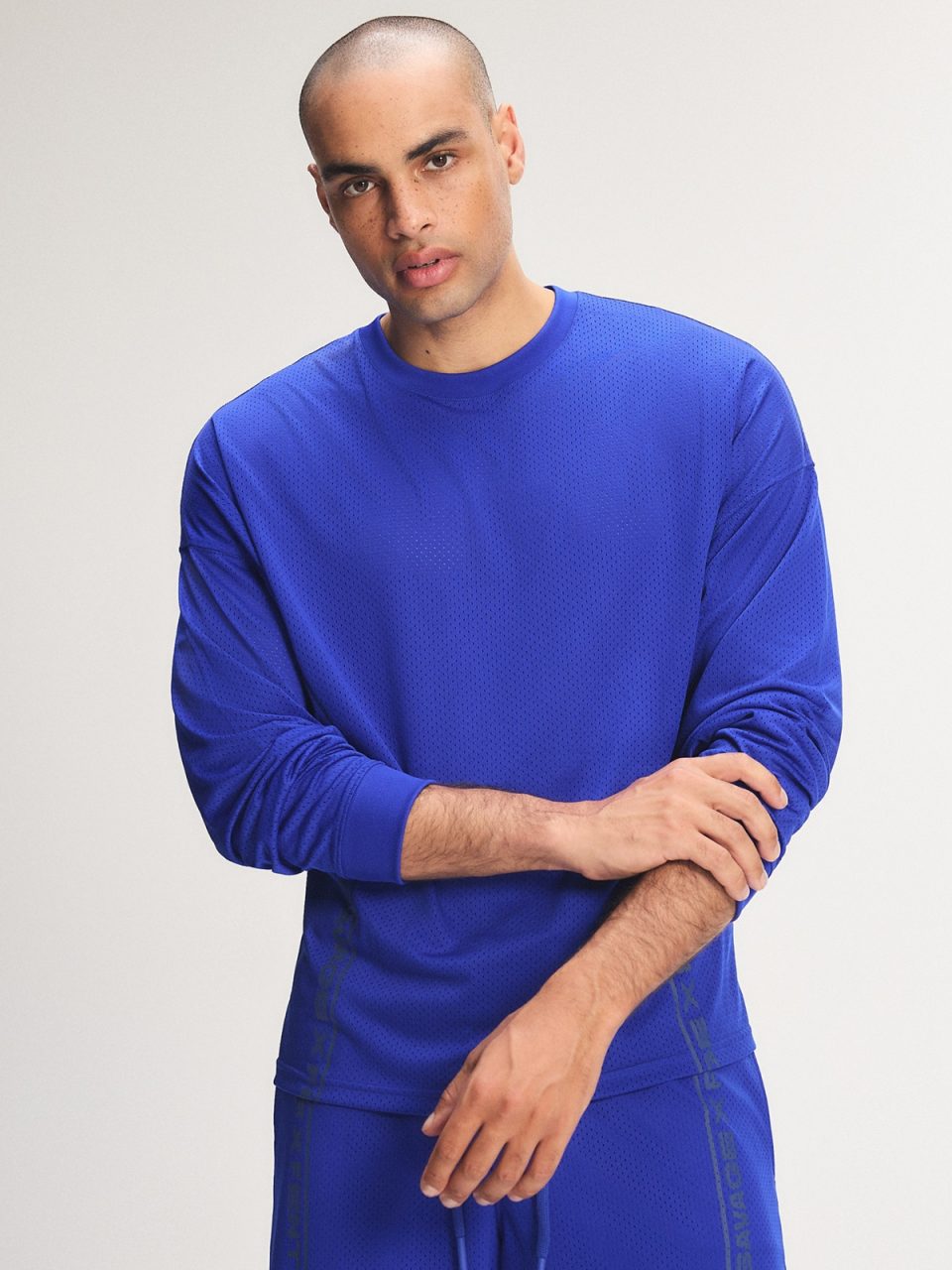 Mesh Long-Sleeve Top