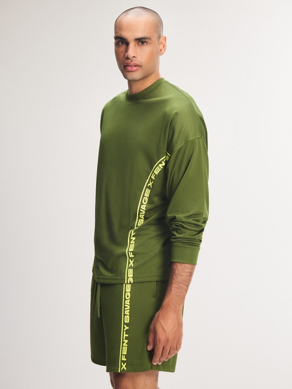 Mesh Long-Sleeve Top