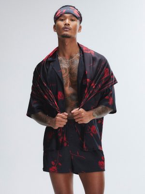 Midnight Rose Satin Sleep Mask