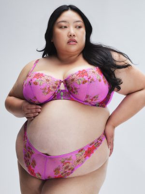 Mod Poppy Unlined Lace Balconette Bra