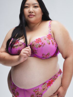 Mod Poppy Unlined Lace Balconette Bra