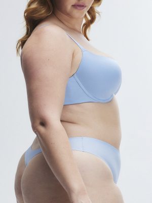 NEW Microfiber No-Show Thong Panty