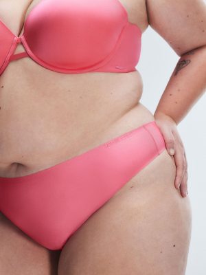 NEW Microfiber No-Show Thong Panty