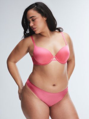 NEW Microfiber No-Show Thong Panty