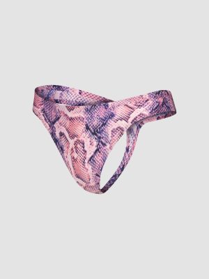 NEW Microfiber No-Show Thong Panty