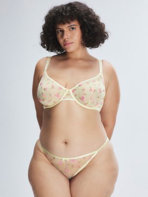 Puff Flowers String Bikini Panty