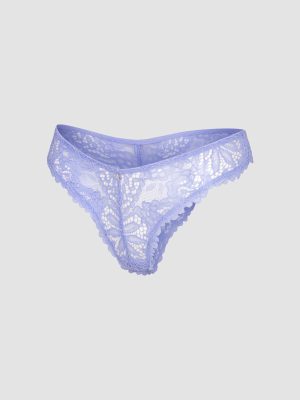 Romantic Corded Lace Brazilian Panty