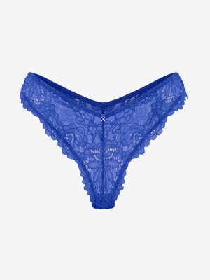 Romantic Corded Lace Metallic Brazilian Panty