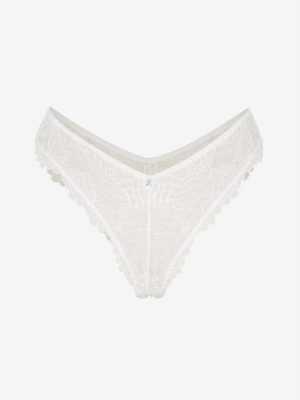 Romantic Corded Lace Metallic Brazilian Panty