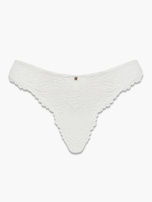 Romantic Corded Lace Metallic Brazilian Panty