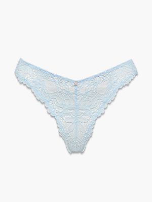Romantic Corded Lace Metallic Brazilian Panty