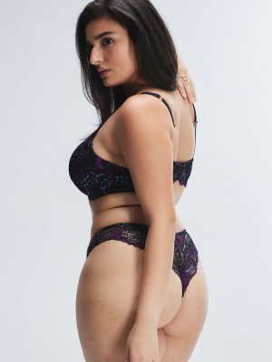 Romantic Corded Lace Padded Demi Bra