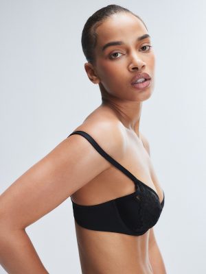 Savage Not Sorry Half-Cup Plunge Bra with Lace