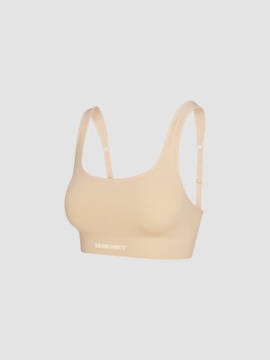 Seamless Scoop-Neck Bralette