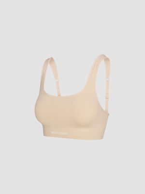 Seamless Scoop-Neck Bralette