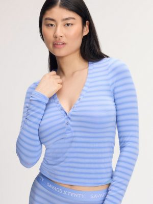 Sheer Line Sleep Henley