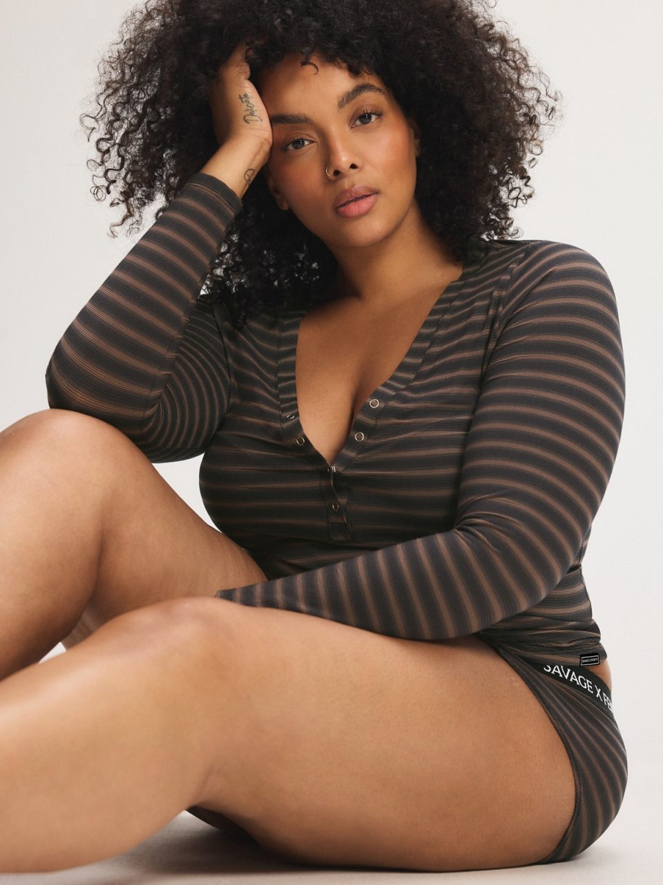 Sheer Line Sleep Henley