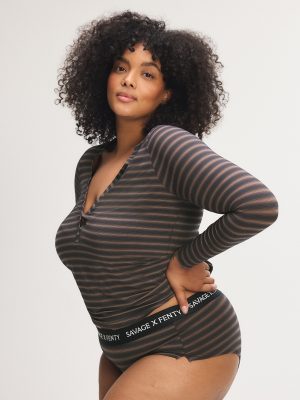 Sheer Line Sleep Henley