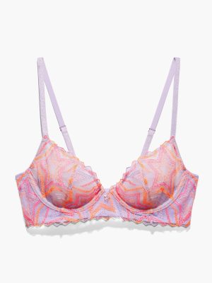 Shining Star Embroidered Unlined Demi Bra