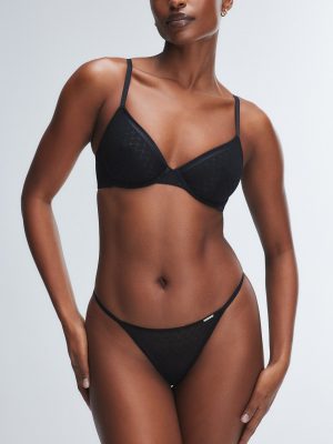Show N’ Tell Mesh Unlined Demi Bra