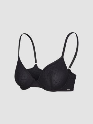 Show N’ Tell Mesh Unlined Demi Bra