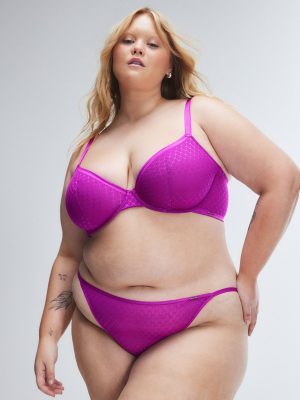 Show N’ Tell Mesh Unlined Demi Bra