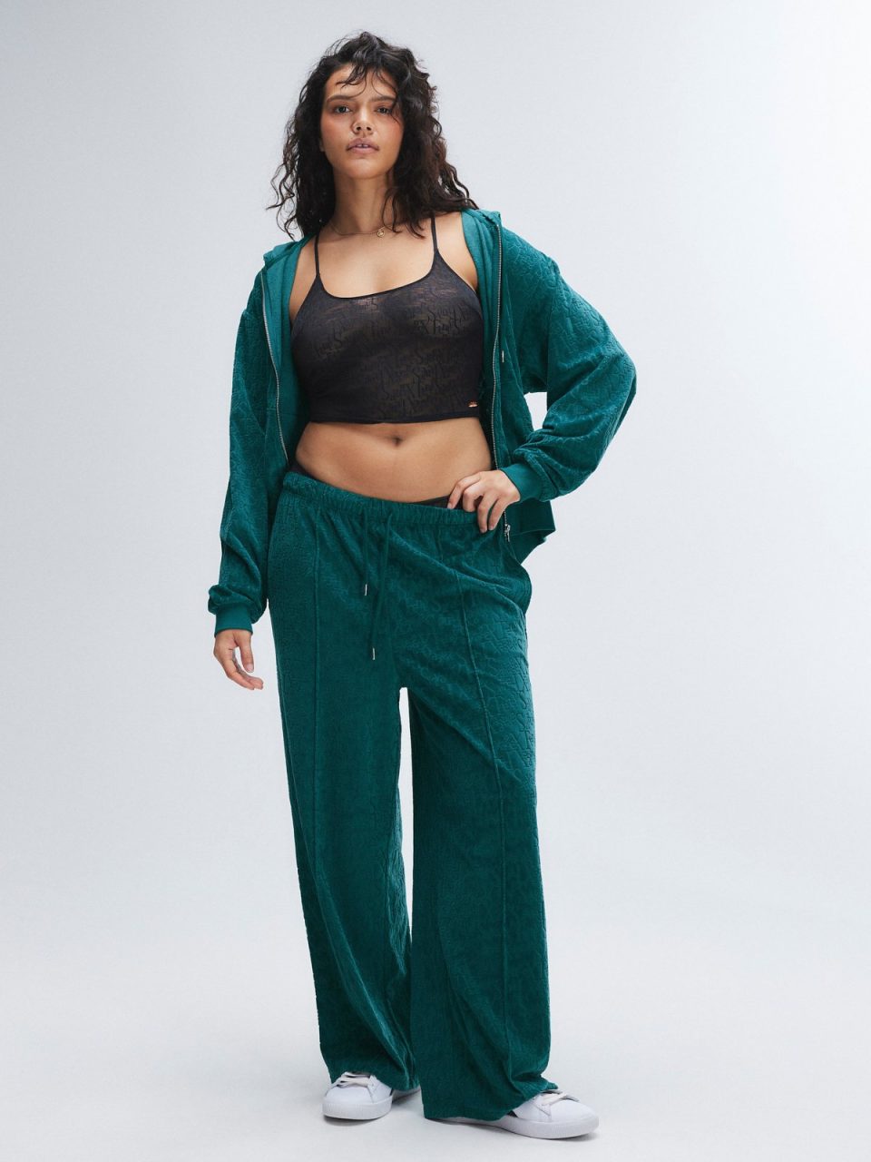 Signature Script Velour Pintuck Pant
