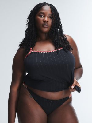 Sleek Stitch Modal Rosette-Trim Sleep Cami