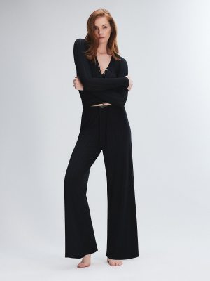 Sleek Stitch Modal Mid-Rise Sleep Pant
