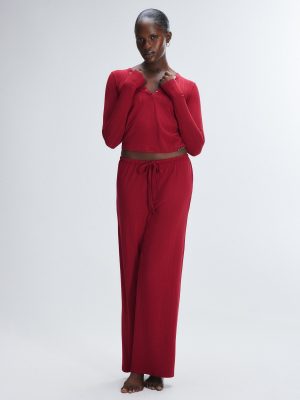 Sleek Stitch Modal Mid-Rise Sleep Pant