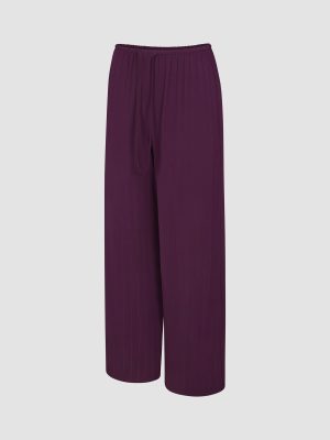 Sleek Stitch Modal Mid-Rise Sleep Pant