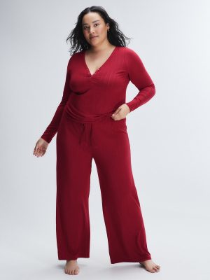 Sleek Stitch Modal Mid-Rise Sleep Pant