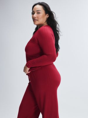 Sleek Stitch Modal Mid-Rise Sleep Pant