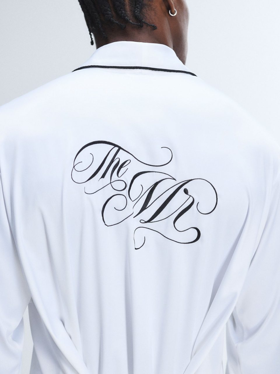 Smooth Suitor Wedding Satin Smoking Jacket